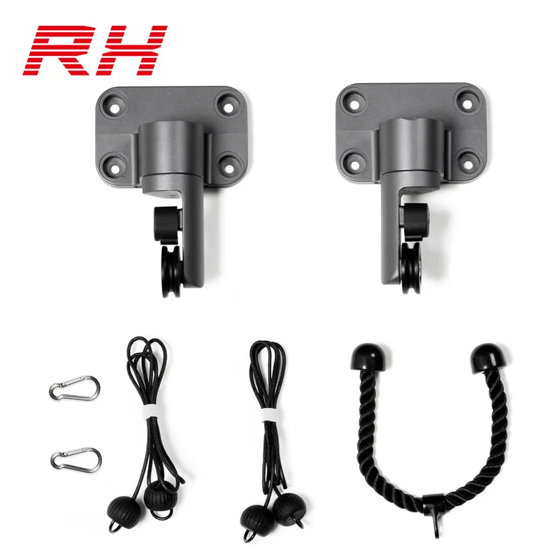 

Popular Hot sell RH Sport Wall-Mounted Smart Home Gym Accessory High Quality ABS Steel and PC Fitness Equipment Bar Pulley Trice