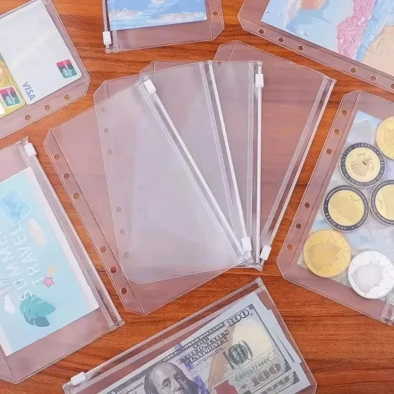 A6 Money Saving Organizer PU Leather Budget Binder Marble Notebook Budgets Planner 2023 Envelope Office School Supplies