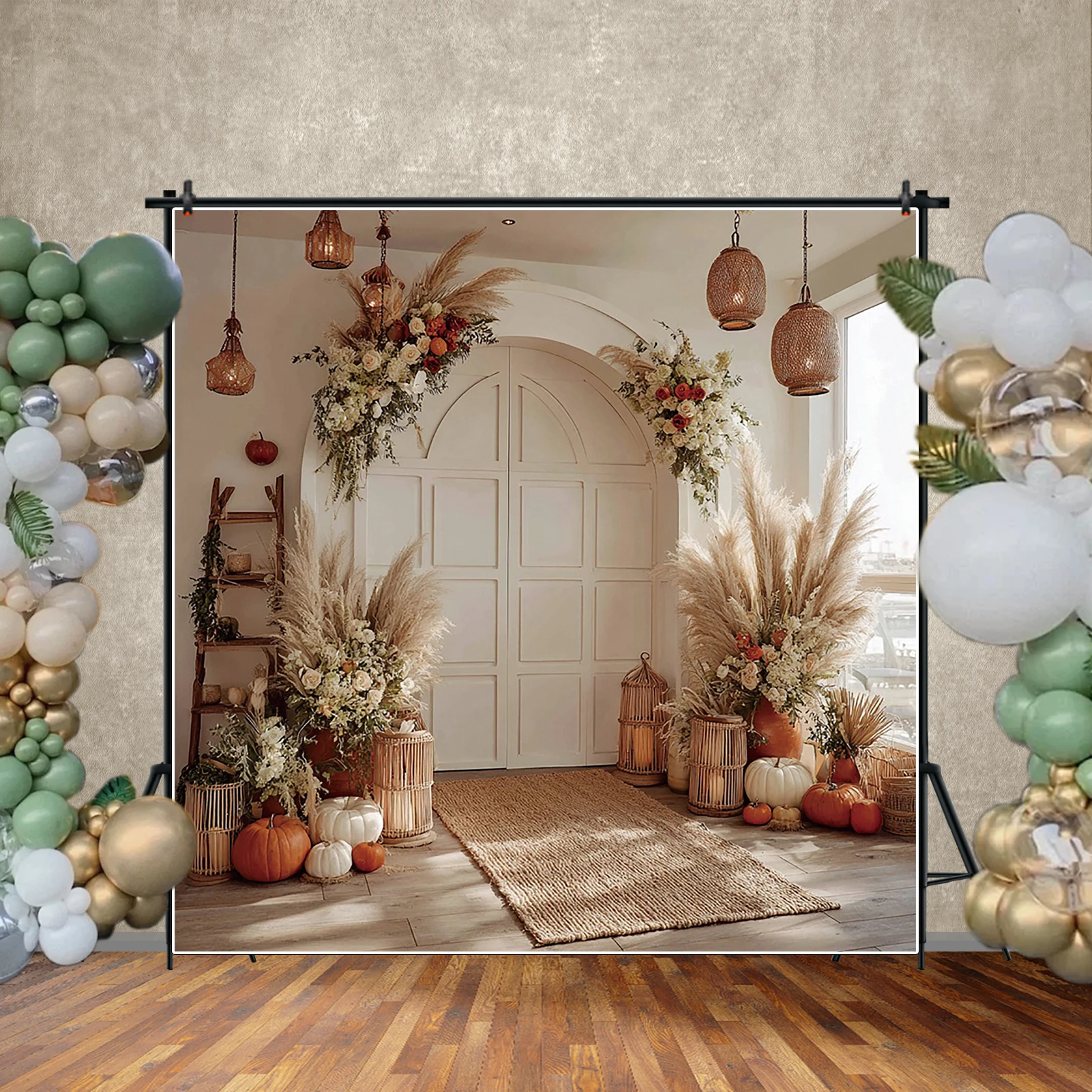 MOON.QG – arrière-plan bohème pour rideau de fenêtre, arrière-plan pour photographie, fournitures de fête, mur Photo, réception-cadeau pour bébé, mariage