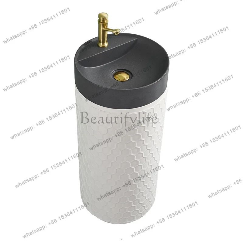 

Column-type art basin balcony floor-to-ceiling integrated wash basin Small apartment villa bathroom wash basin