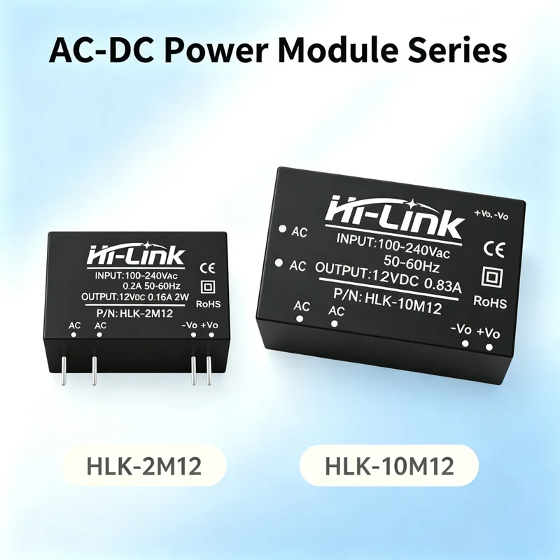 Hi-Link HLK-2M12(100pcs) & HLK-10M12(150pcs) AC-DC Power Supply Module 90-245Vac 2W 10W 12V CE RoHs