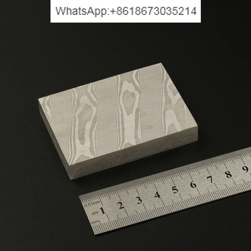 Steel jewelry square material flame pattern EDC hand guard case stainless