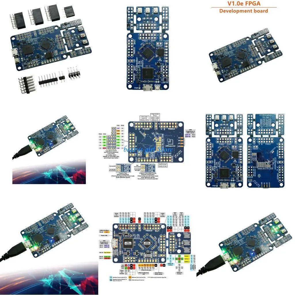 

C7AB V1.0e FPGA Digital Development Board Graphical Programming Easily Run iCE40 120 Kbit Expansion Board Replacement