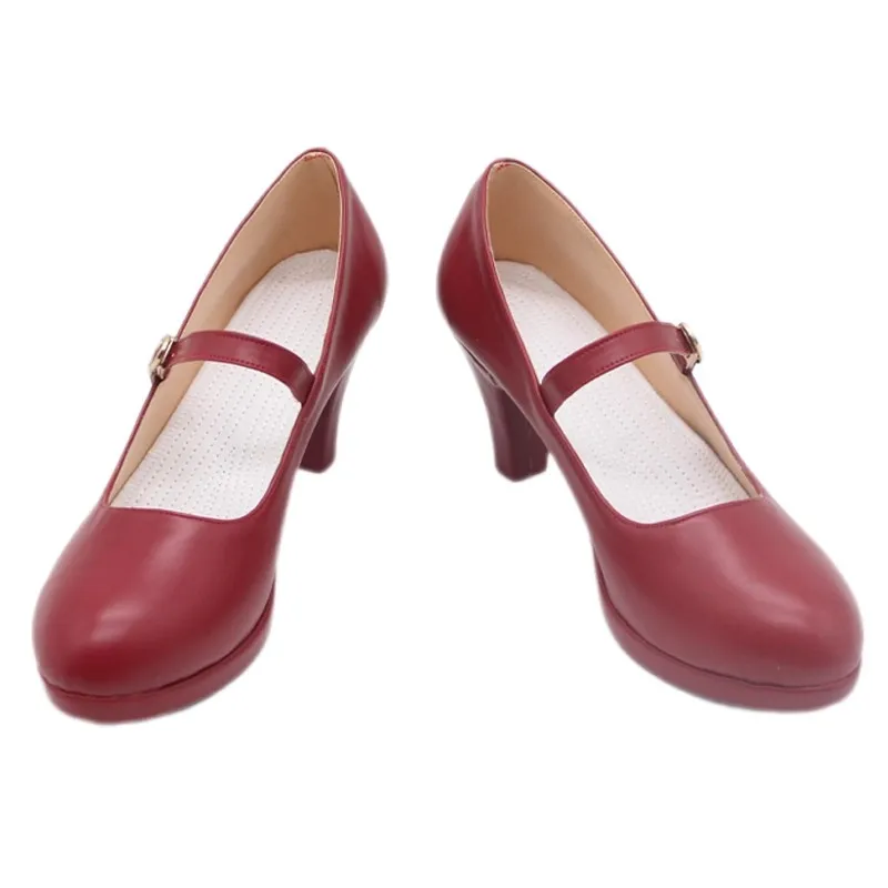 

Ave Mujica Wakaba Mutsumi Cosplay Shoes Unisex PU Leather High Boots for Halloween Carnival Party Christmas