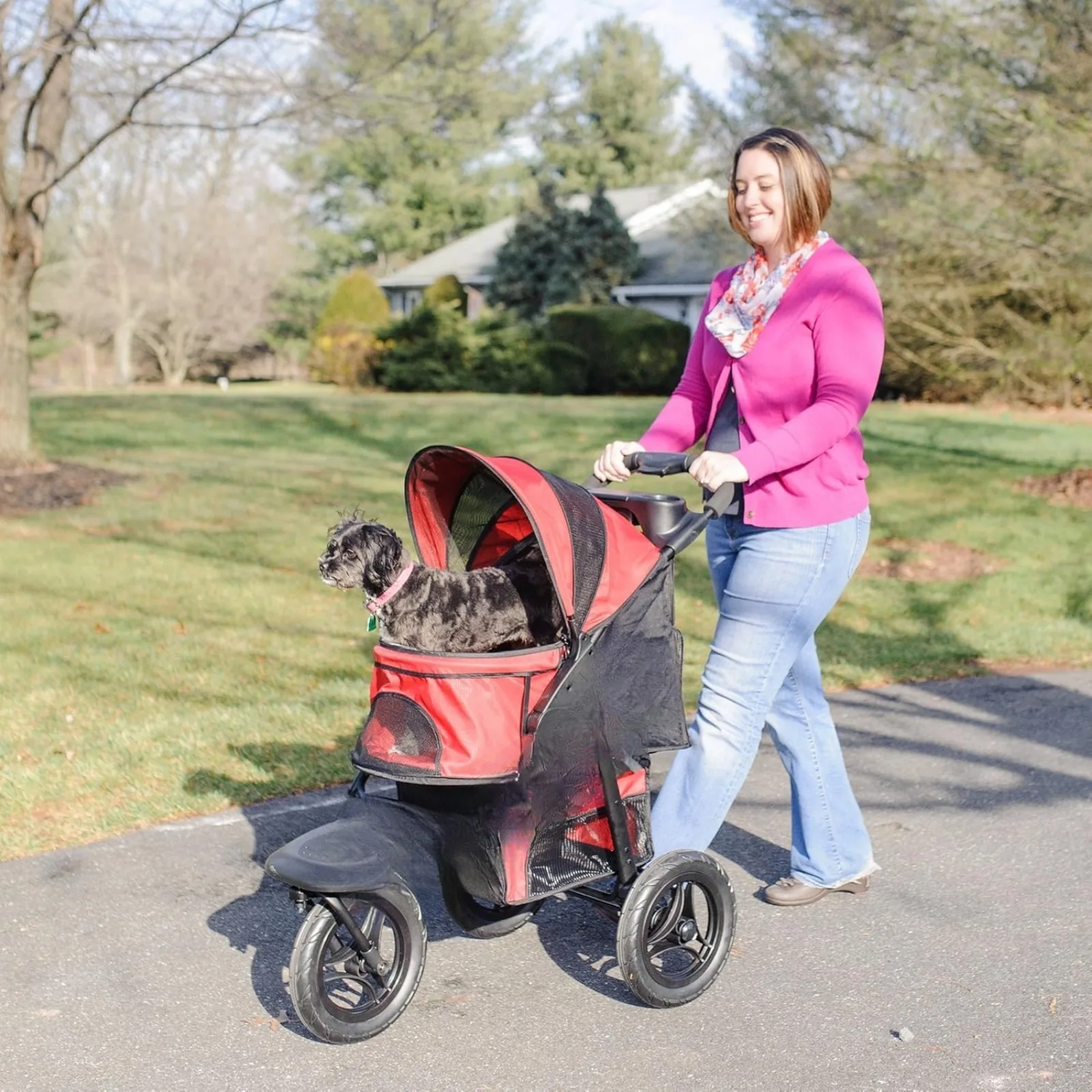 US Jogger Pet Stroller, Red