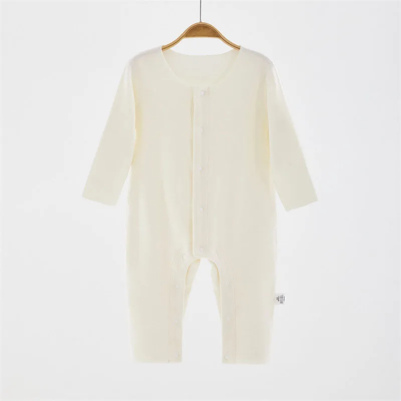 MILANCEL جديد ربيع الطفل السروال القصير 0-3Y طفل بلون رقيقة بذلة الفتيات الملونة جولة الرقبة منامة #4