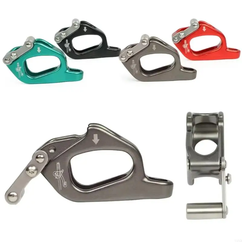 U6XD Ergonomic Climbing Device for Rappelling Ascending Rusts Resistant Rope Adjuster