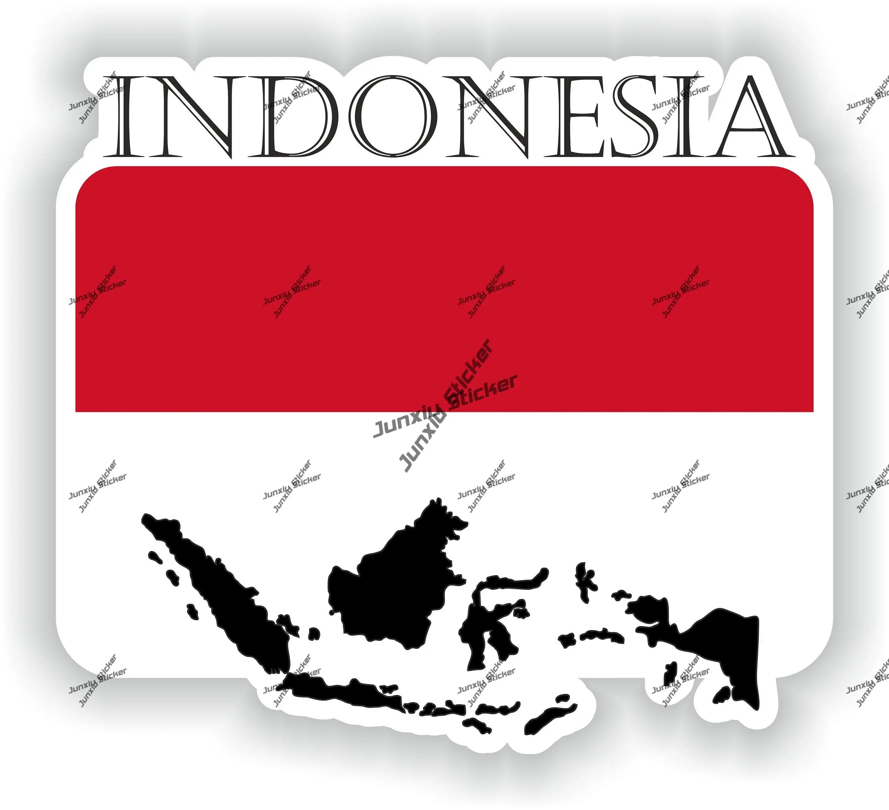 

Indonesia Decal Cool Motorcycle UV Resistant Decal Vinyl Indonesians Window Coat Graphic Accessory Vinyl Arms UV Motorcycle Art