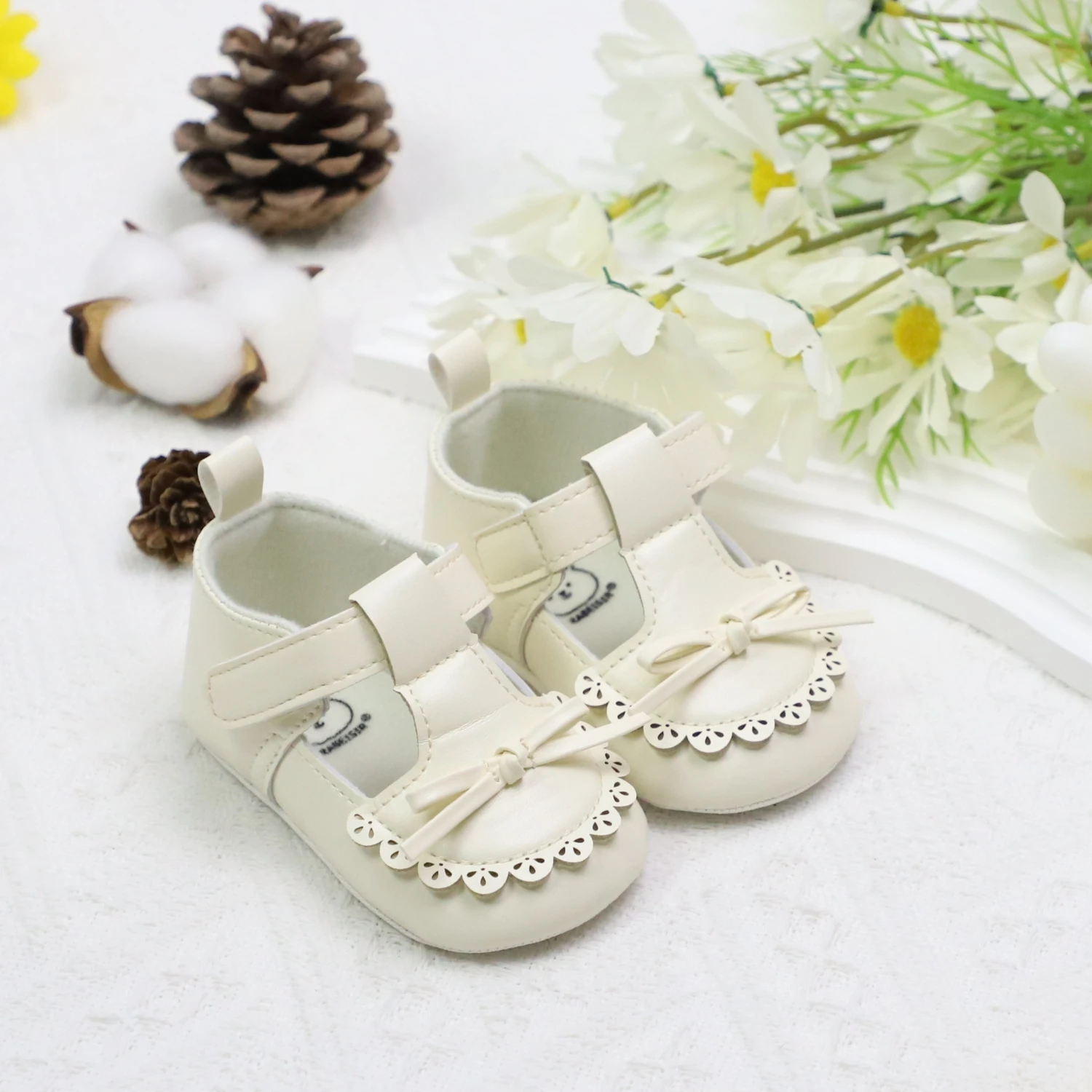 Baby toddler shoes, cute skirt bow baby girl casual step shoes, light and non-slip, suitable for daily & vacation wear, spring &