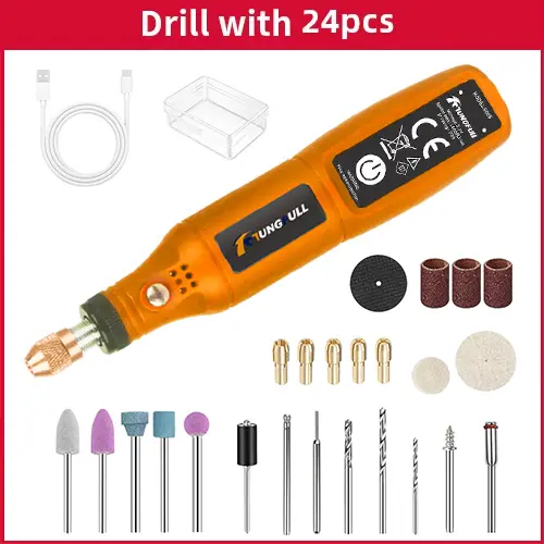 DIY Mini Rotary Tool USB Engraving Tool Dremel Tool Mini Grinder Machine Mini Wireless Drill Rechargeable Polishing Machine - Image 14