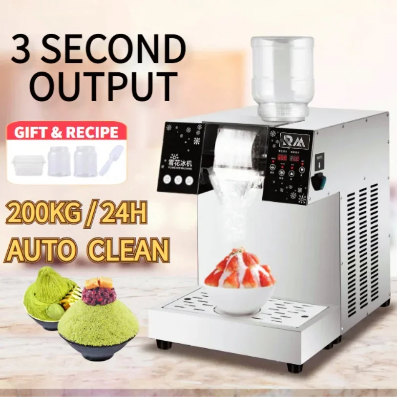 

Commercial Korean Korea Kakigori Mesin Es Bingsoo Snow Snowflake Flake Cream Crusher Maker Make Shaved Ice Shaver Bingsu Machine