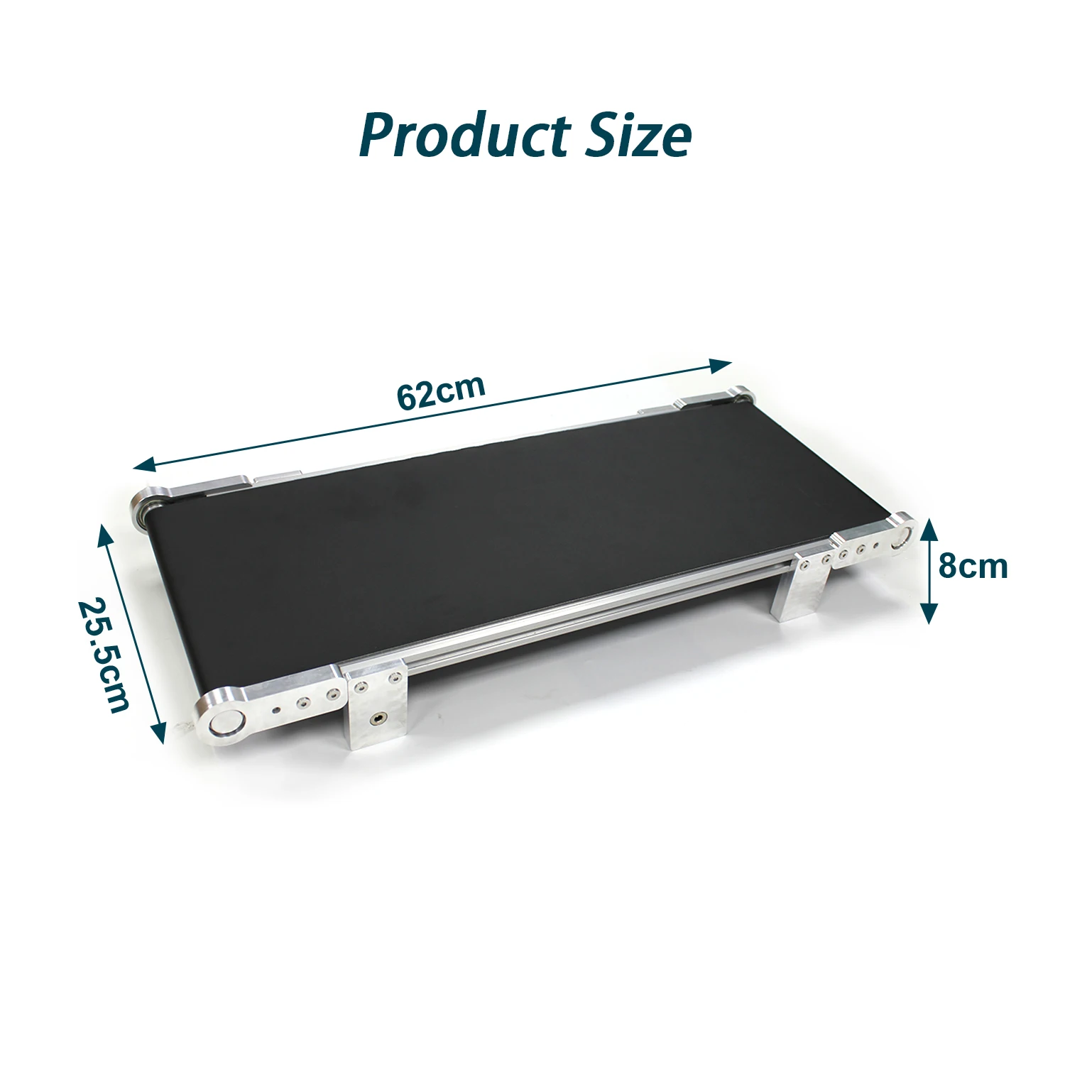 Phezer 2025 New 62*25.5cm MINI Conveyor Belt Date Code Printer Adjustable Speed Handheld Inkjet Printer PVC  Accessories Office