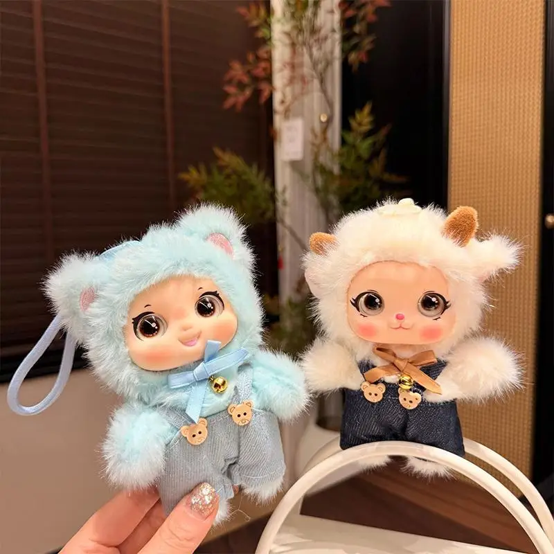 Cute Standing Posture Animals Vinyl Face Plush Doll Pendant Backpack Decoration Gifts