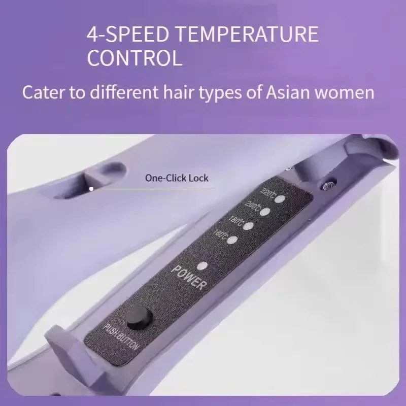 Faltbares LCD-Display, Haar-Styling, professionelles Wellen-Haar-Locken-Keramik-Eisen, elektrischer Lockenwickler mit 3 Fässern – Detail 6