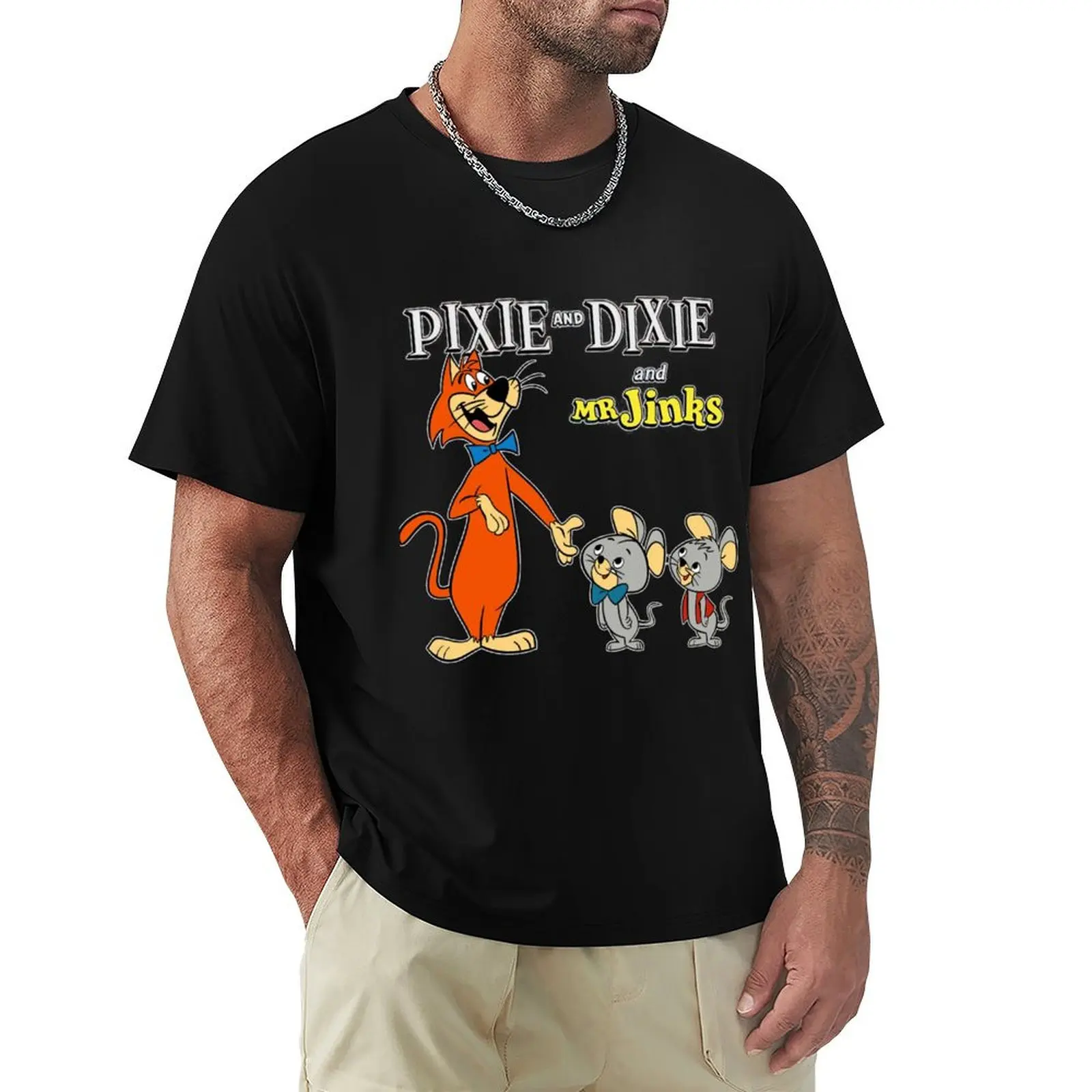 Pixie And Dixie And Mr. Jinks T-Shirt Lightweight Sport Basic T-Shirt