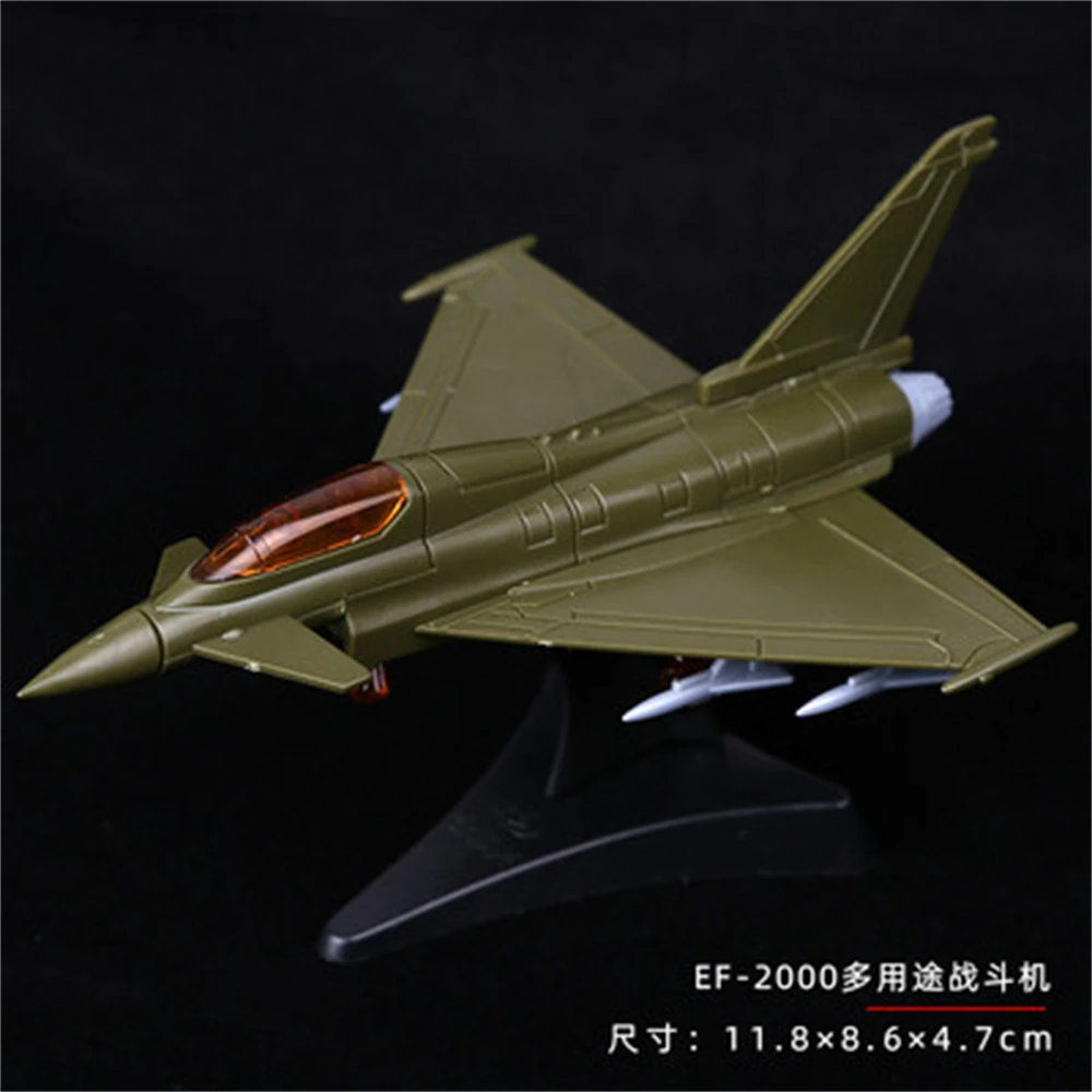 Mini Puzzle Toys 1/140 Scale EF-2000 Eurofighter Typhoon Fighter Assembly Building Model  for Military Fans Children\'s Gift