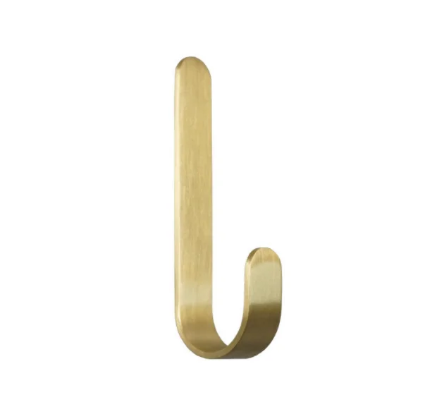 

100pcs No Drilling Hook Gold Towel Hook For Bathroom Clothes Coat Hook Bedroom Robe Hook Livingroom Kitchen Home Accessories