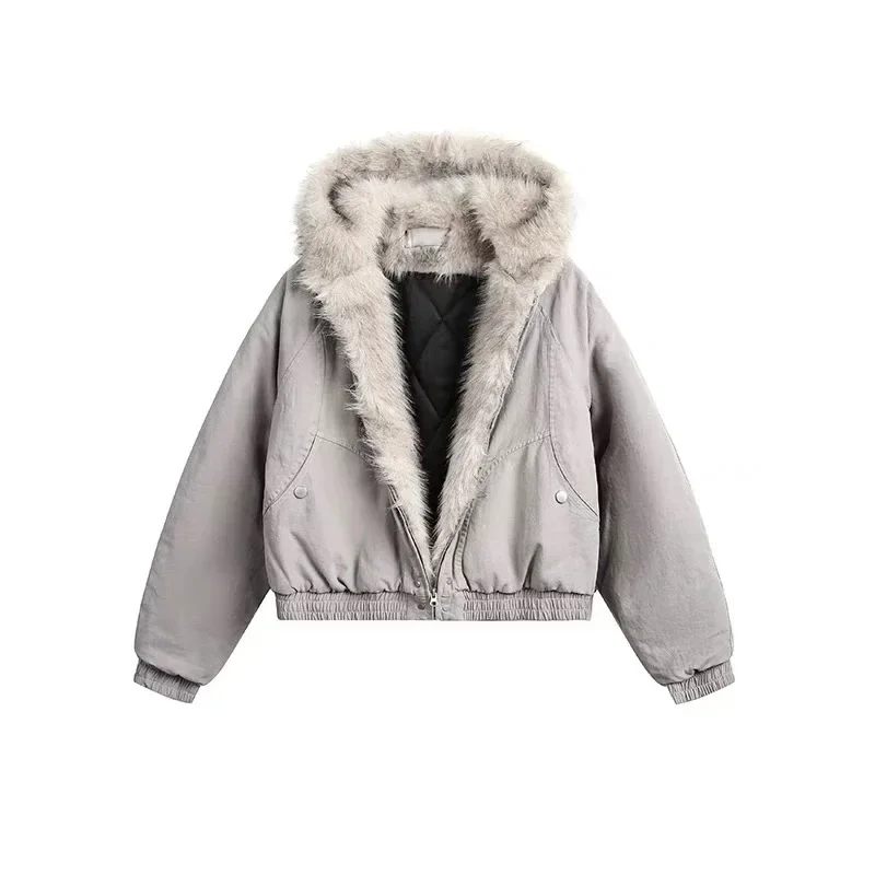 

Winter New Popular High-quality Fashion Trend Casual Versatile High Street Cool Short Jacket Warm and Plush Sports Hooded Coat