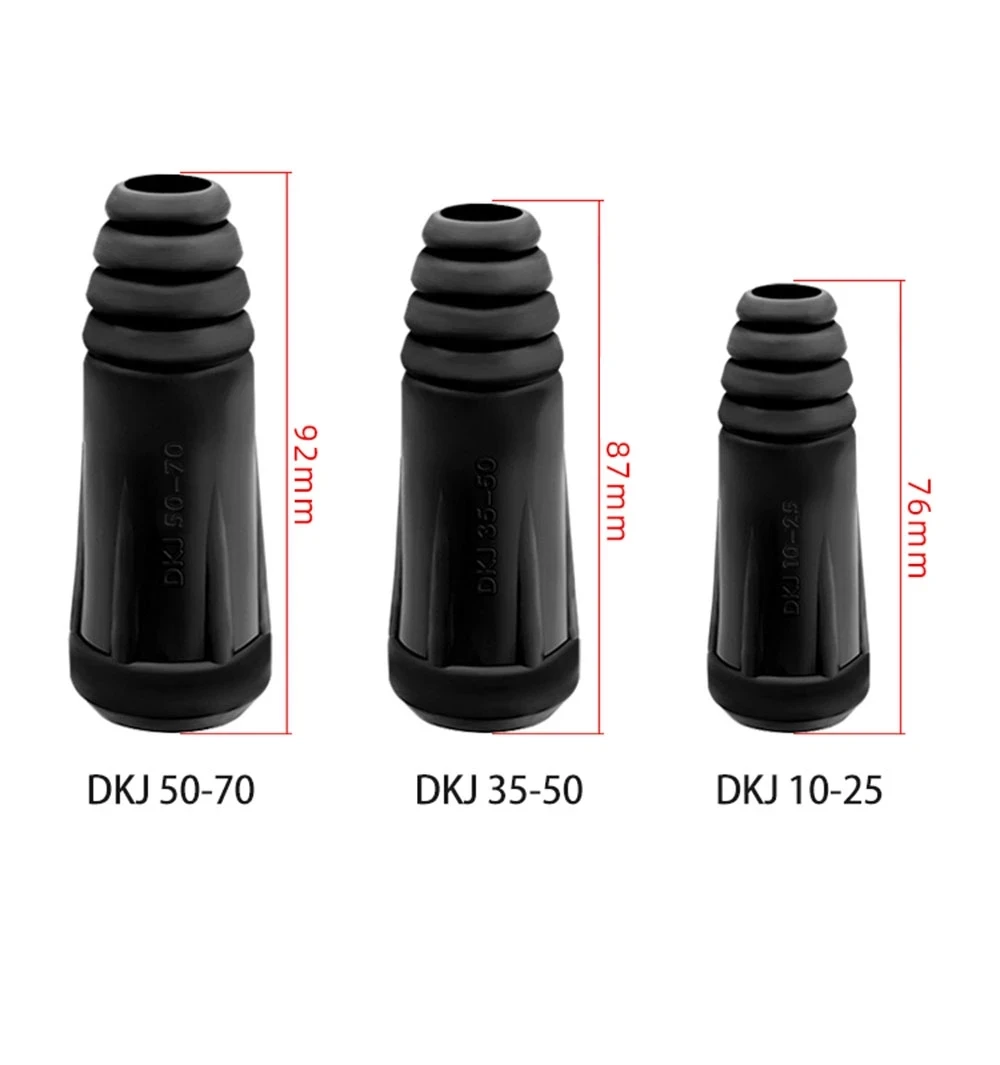 2pcs DKJ35-50 Welding Cable Male Connector Plug Welder Quick Fitting Male Cable Connector Plug Welding Machine 315A