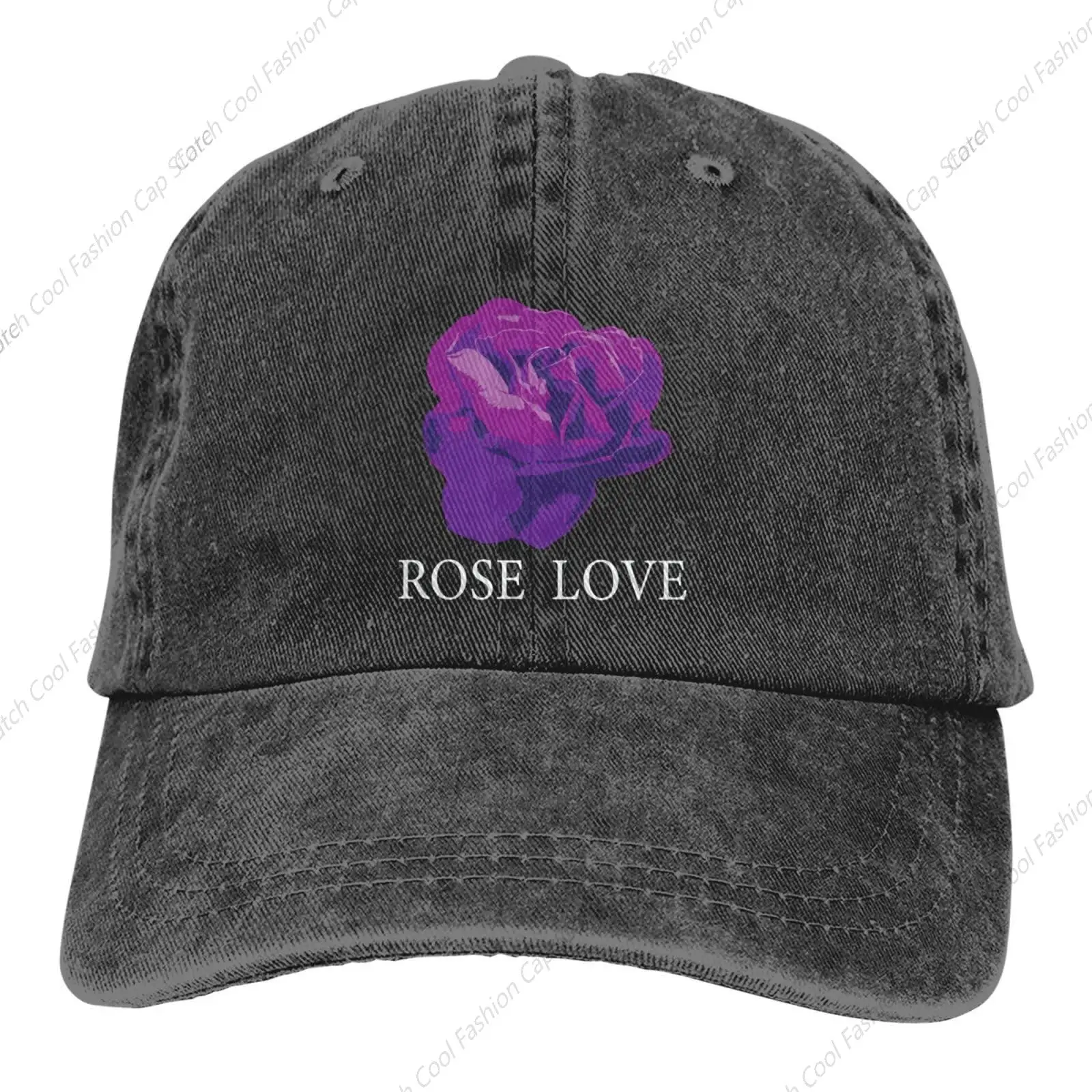 

Rose Love Baseball Cap Golf Dad Hat Adjustable Original Classic Washed Cotton Denim Hat Men Women Gift Sports Travel Daily