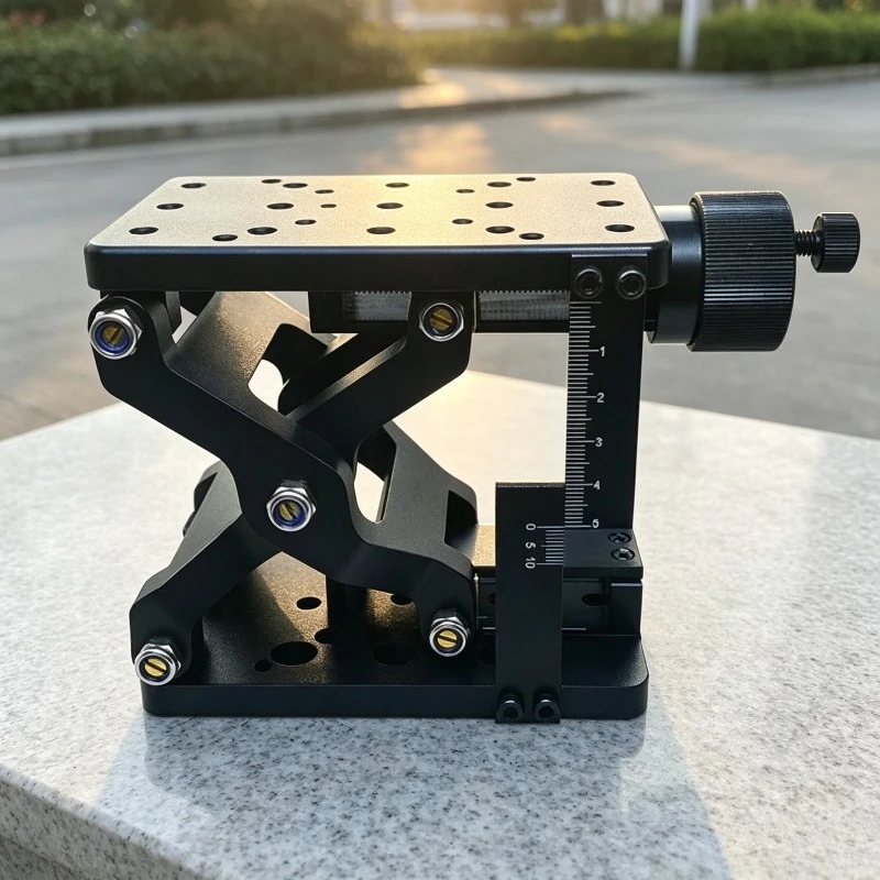 PT-SD408 Precision Manual Lifting Stage Z-Axis Displacement Scissor Height Adjustment Platform Optical Mount