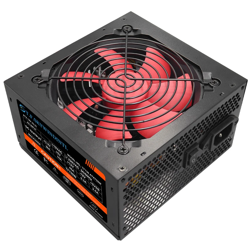 750W PC Power Supply Non Modular 220V 20+4PIN Active ATX PSU PC Sources Suitable for PC Desktop Computers