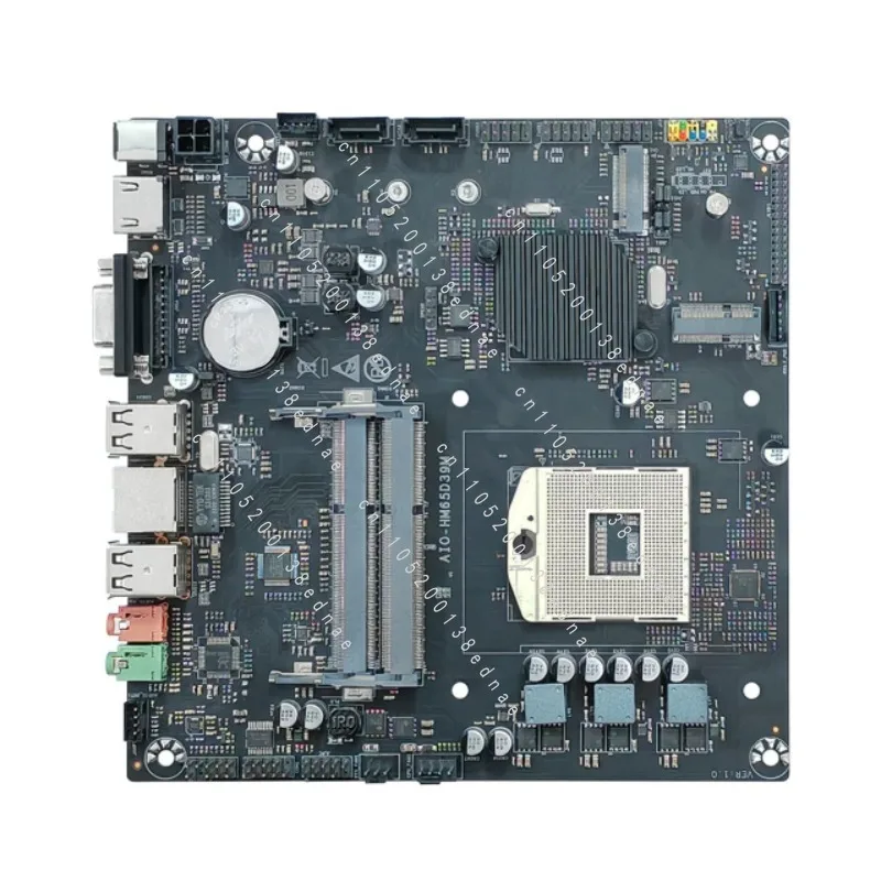 HM65 All-in-One Computer Motherboard DDR3 Memory with COM Interface ITX Industrial Control Motherboard DC12V-19V Power Supply