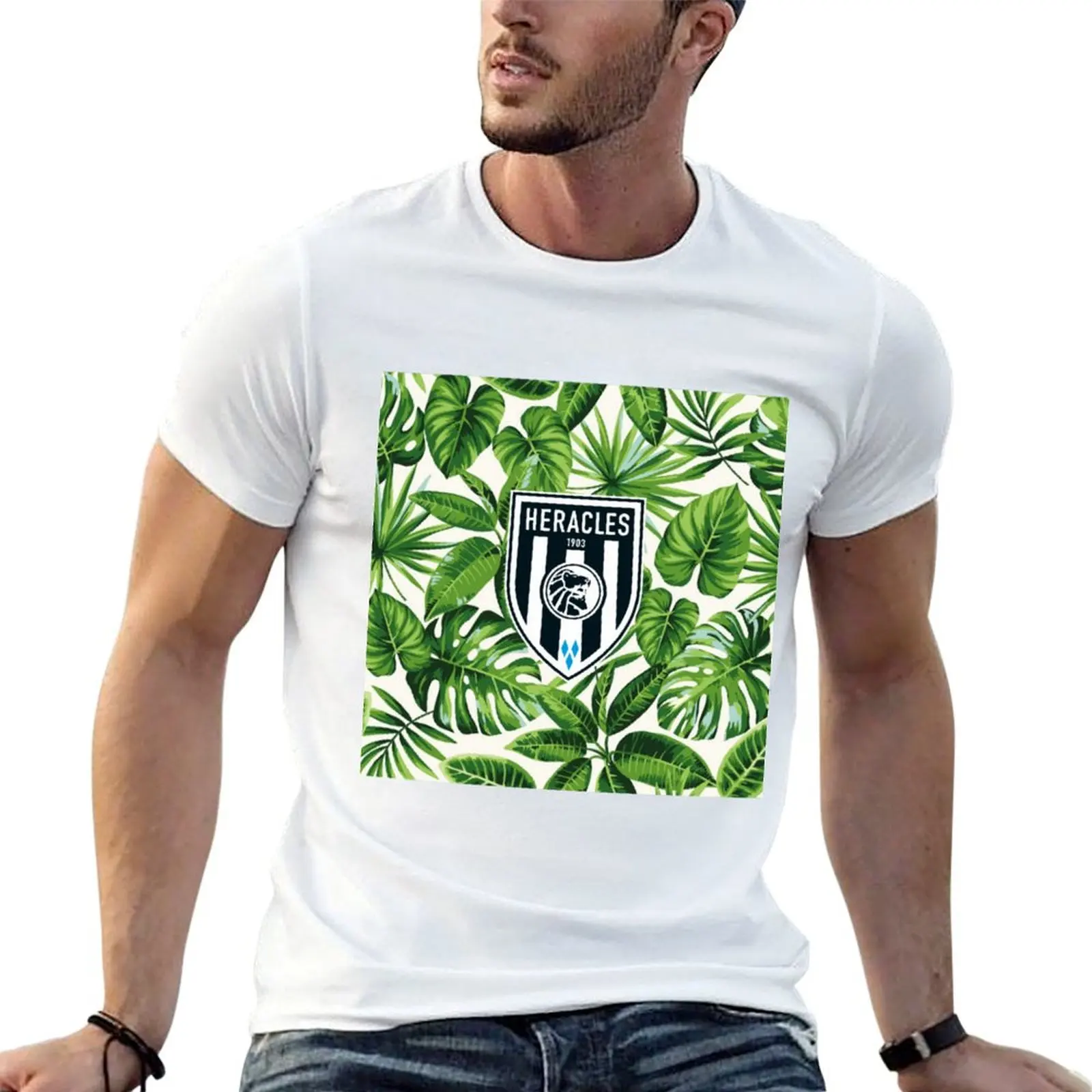 Camiseta Heracles Almelo, paquete de camisetas de algodón para hombre, camisetas de algodón 100%, camisetas de hombre 100% algodón