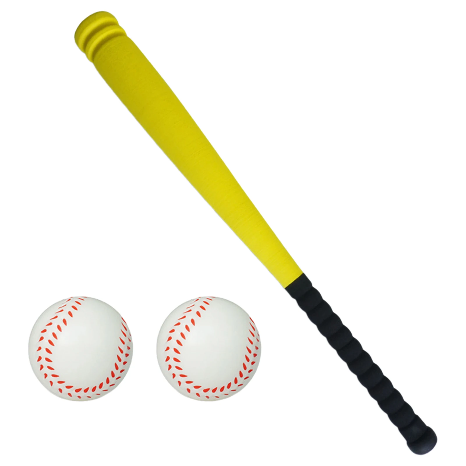 Batte De Baseball En Mousse Douce Pour Enfants Avec Balle - Ensemble D'Initiation Sécurisé Bleu/Jaune/Rouge