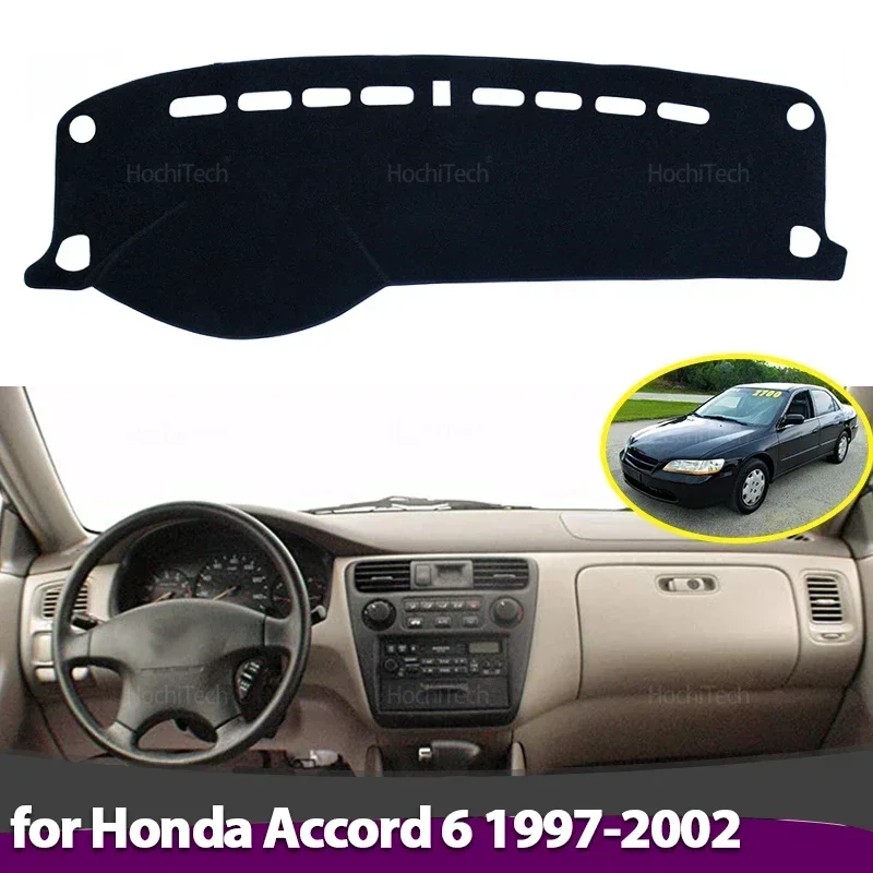 Car Dashboard Cover Avoid Light Pad Instrument Panel Mat Case Carpets for Honda Accord 6 1997 1998 1999 2000 2001 2002