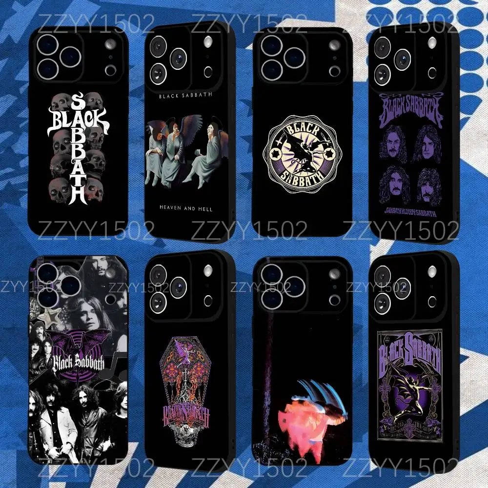 

B-BlackS S-Sabbath Paranoid Phone Case For iPhone 17,16,15,14,13,12,Pro,Max,Plus,E,SE4,Air,Mini Black Funda Shell