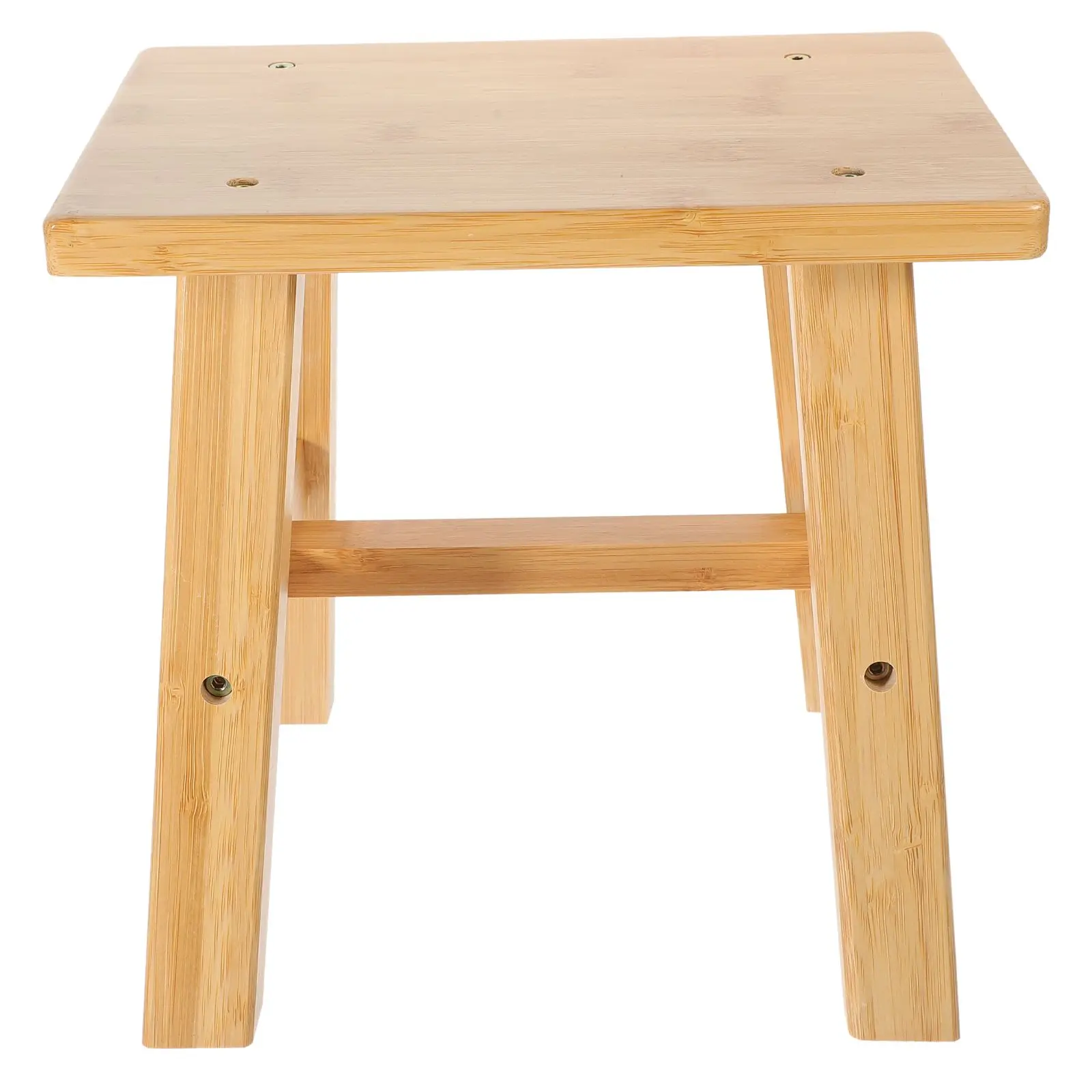 

Bamboo Low Stool for Shoes Changing Toddler Kitchen Indoor Plant Table Bathroom Sturdy Small Bamboo Stools Lightweight