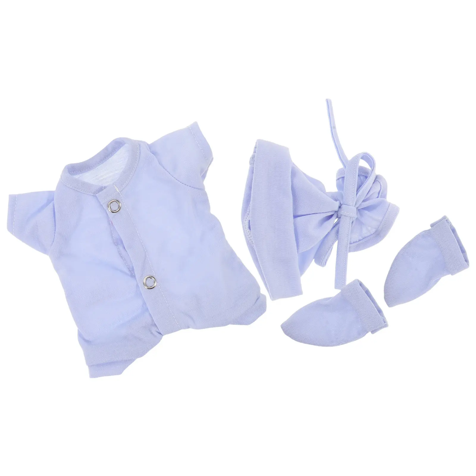 

1Set 10 Inch Baby Dress-Up Clothes Winter Rompers Hat Outfits Soft Fabric Wardrobe Accessories Role Play Cozy Outfit for Dolls