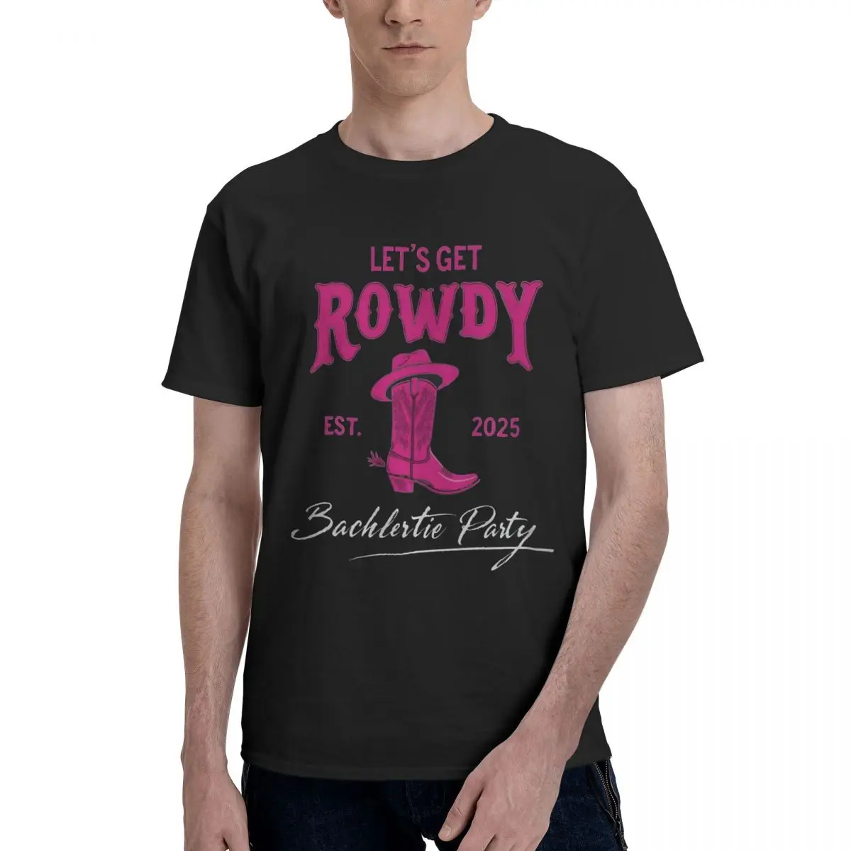 Cowgirl Boots Party Invite Movement Title Novelty T-shirts Top quality Leisure USA Size