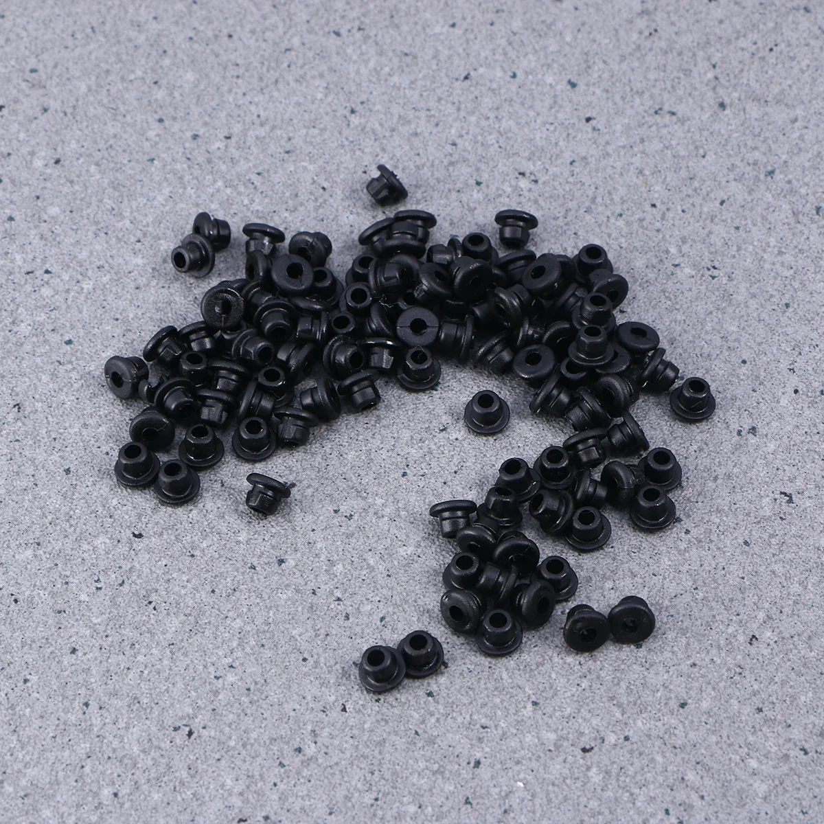 

100pcs Cushion Premium Silicone Grommet For Machine Use Durable Long-Lasting Replacement Nipples Black