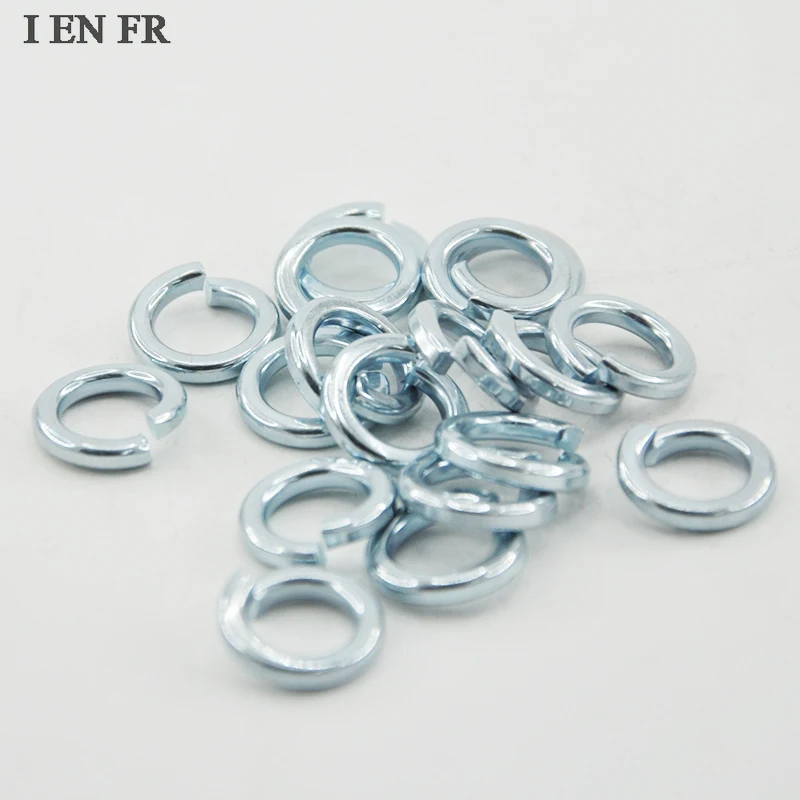 

Spring Washer Zinc Plated M2 M2.5 M3 M4 M5 M6 M8 M10 M12 Square Spring Lock Coil Washers Split Lock Washer Gasket GB93
