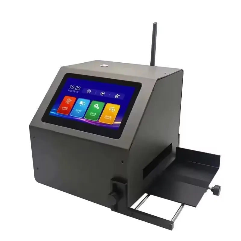 Desktop Inkjet Printer 12.7mm Print Height Printer Multi Language One Key Printing Static Inkjet Printer