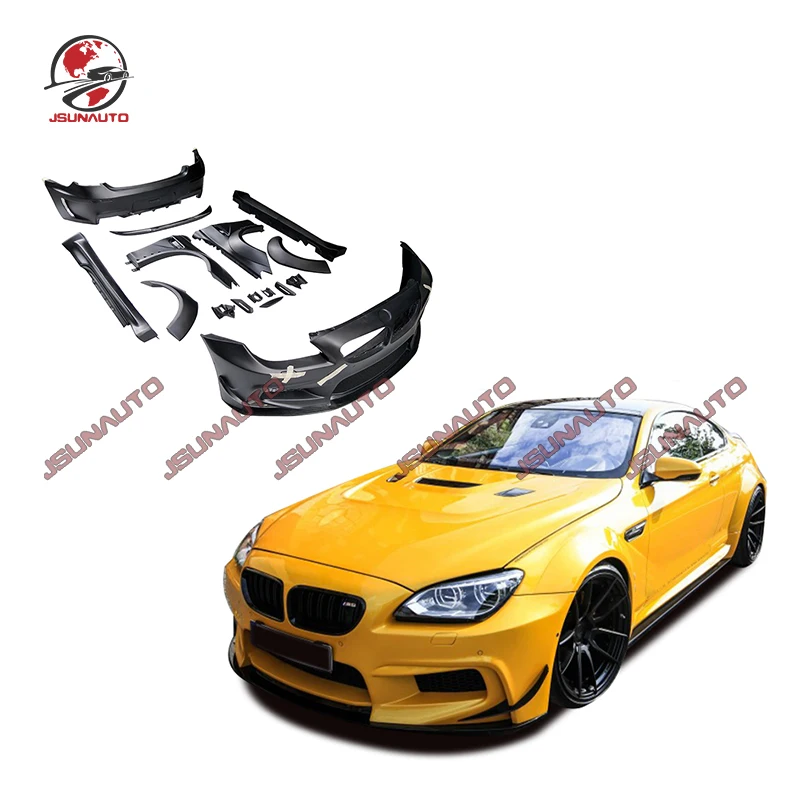 

PD Style Front Bumper Rear Bumper Side Skirts Side Wheel Wide Style Body Kit For bmw 6 Series 640i 650i F06 F12 F13 2011-2017