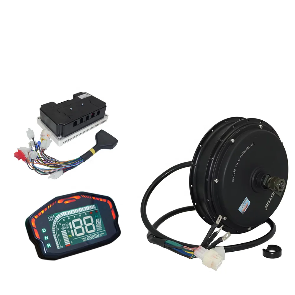 

QS205 High-Performance Motorcycle Motor 3000W 50H V3TI Motor 72450 BLDC Motor Controller DKD Display Speedometer New Condition