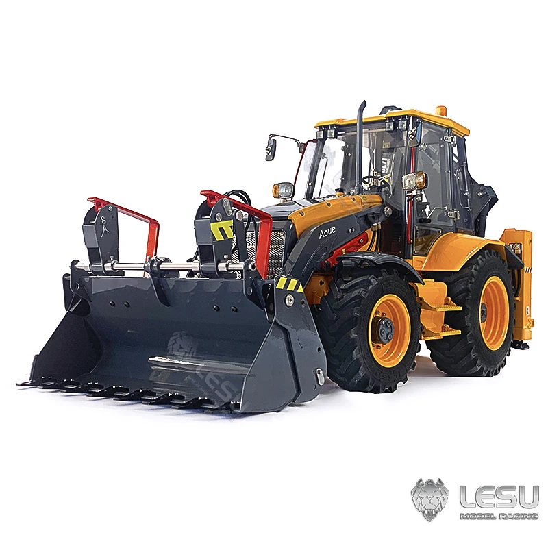 LESU 1/14 Aoue BL71 Backhoe Loader Metal Radio Control Construction Vehicle RC Wheeled Forklift PL18EV LITE Excavator