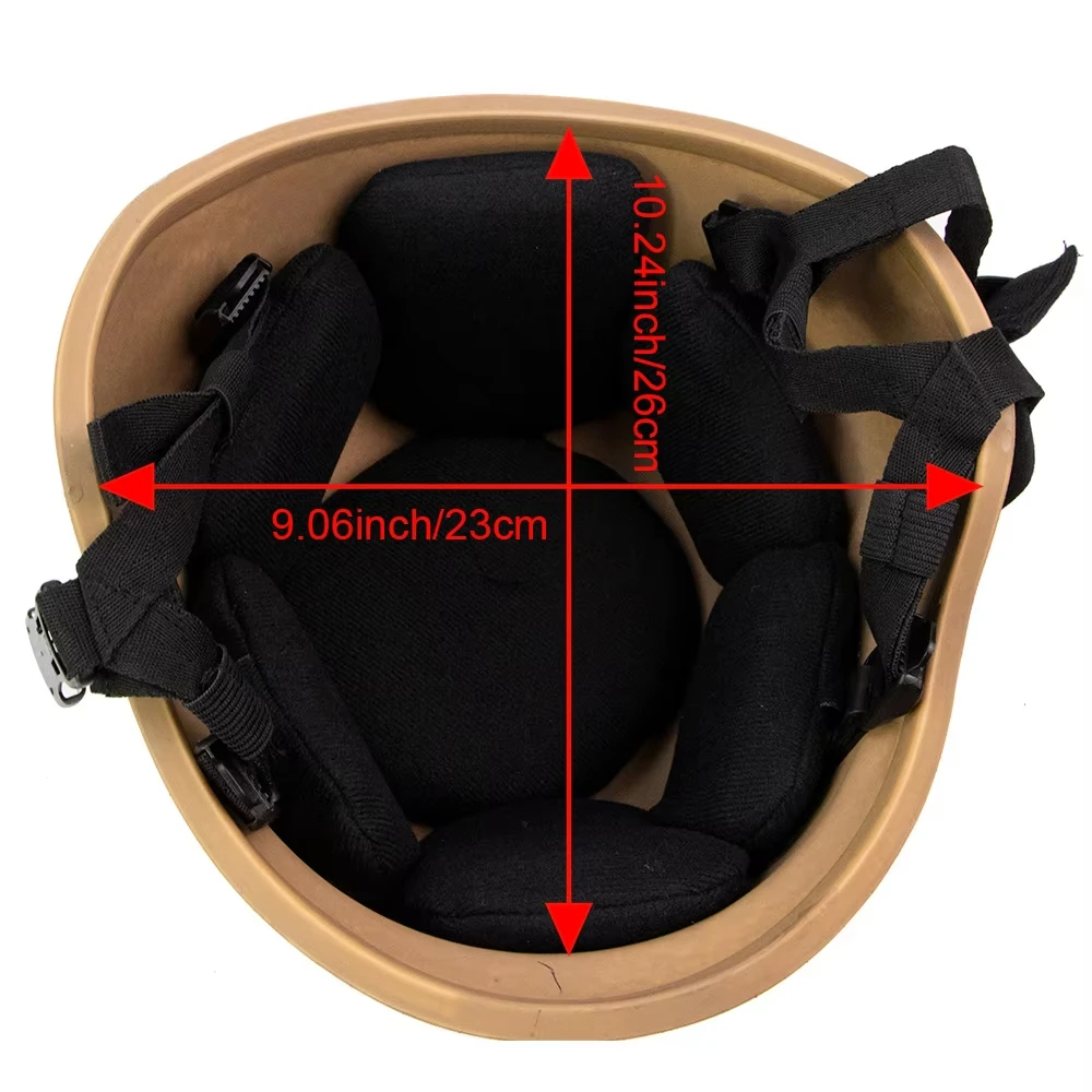 BOOIU M88 casco táctico de acero FRP casco a prueba de explosiones casco protector de fibra de vidrio de 1,3 kg adecuado para adiestramiento al aire libre