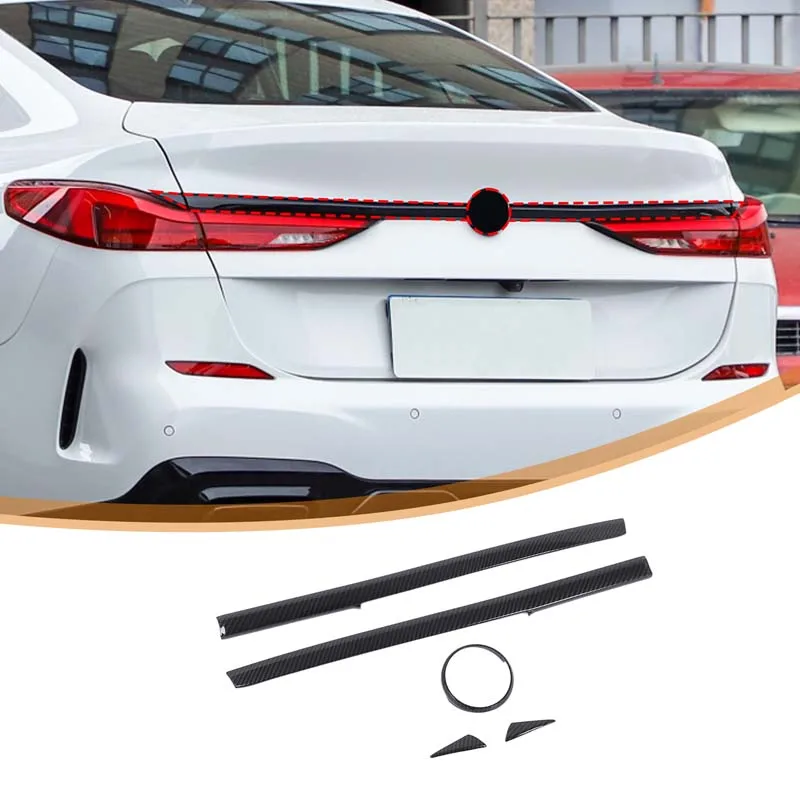 

For BMW 2 Series F44 2020-2024 ABS carbon fibrer Car Trunk Handle Trim Cover Tailgate Rear Tail Door Decoration Strip Sticker