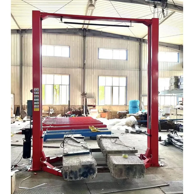 00kg Clear Floor Single Arm Release Two Post Car Lift Hydraulic Vehicle Hoist Workshop Gantry  Post Car Lift