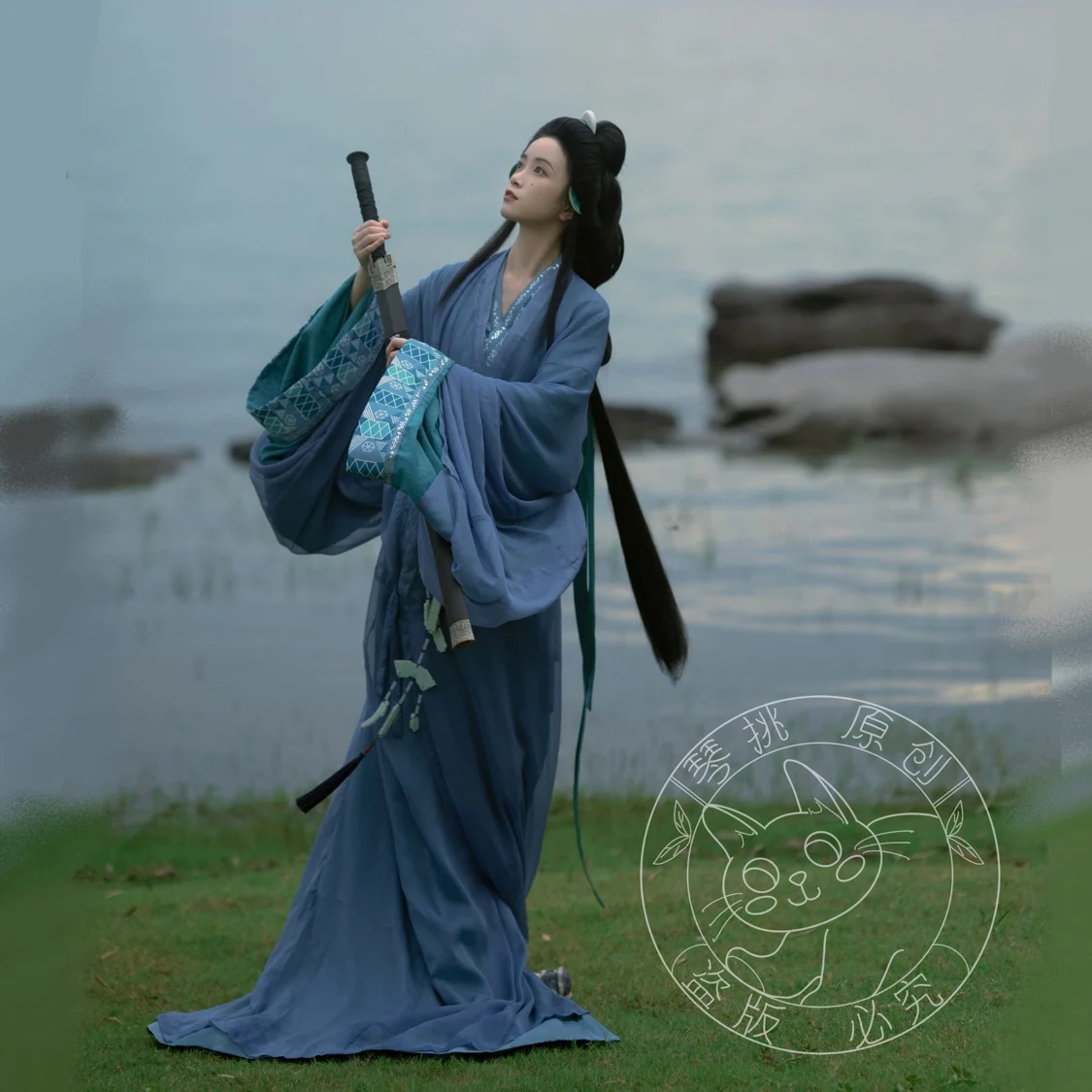 Trung Quốc Cổ Đại Hanfu Nhiều Quần Áo Chồng Lên Nhau Bộ Trang Phục Hanfu Trắng Đỏ Bộ Trang Phục Hanfu Đầm Bộ