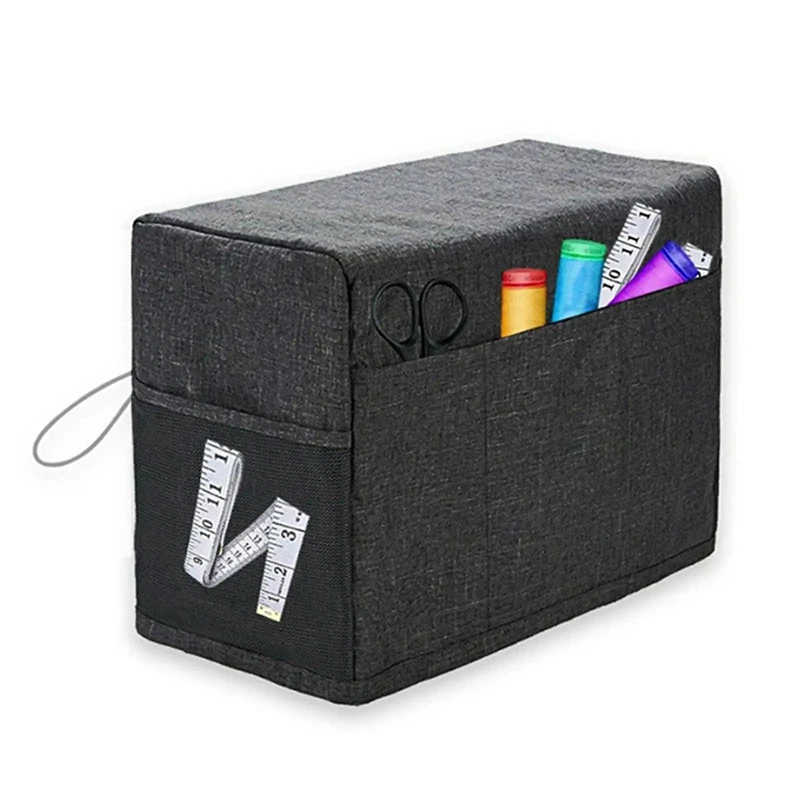 Universal Dust Cover For Sewing Machine With Storage Pockets Waterproof Gift