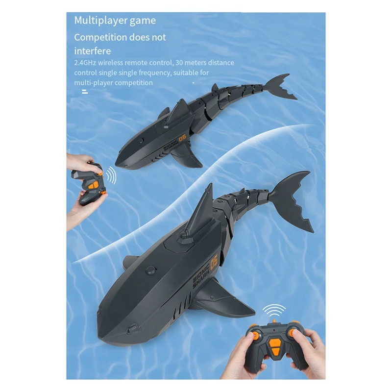 2.4G Remote Control Toy,Kids Water Toy,RC Boats,Submarine,Pool Toy For Kids,Water Toy Gift For Boys And Girls Black