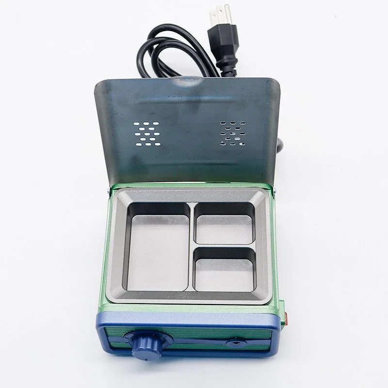 Dental 3-Well Wax Melter, Auto Temperature Control Wax Heating Pot for Dental Lab Use