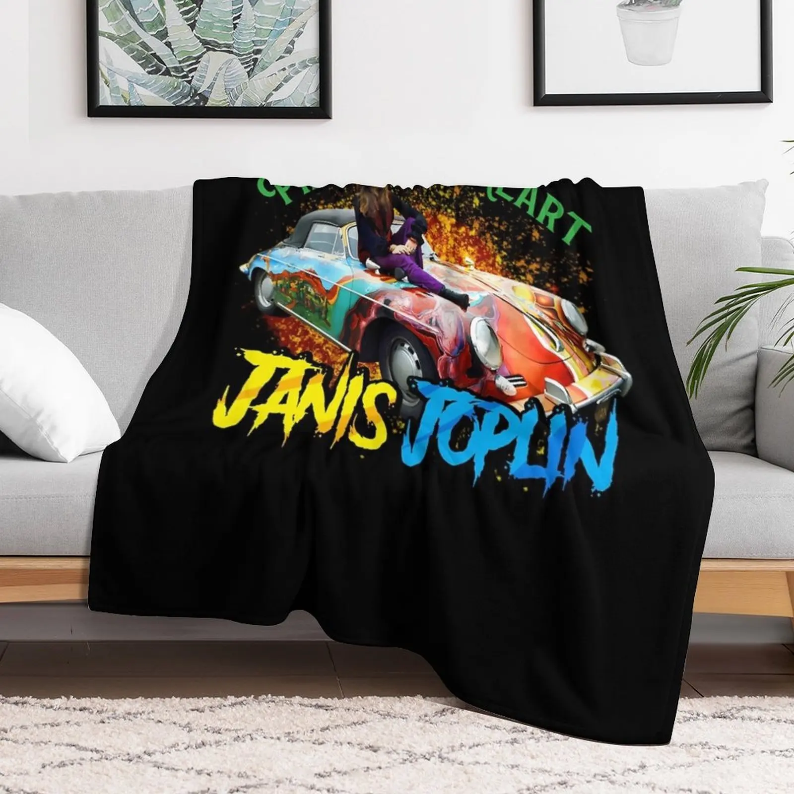 Janis Joplin-Janis Joplin Throw Blanket