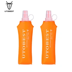 UTOBEST UTR203 소프트 플라스크 접이식 TPU 물병, 러닝 수분 팩 조끼, 250ml, 500ml