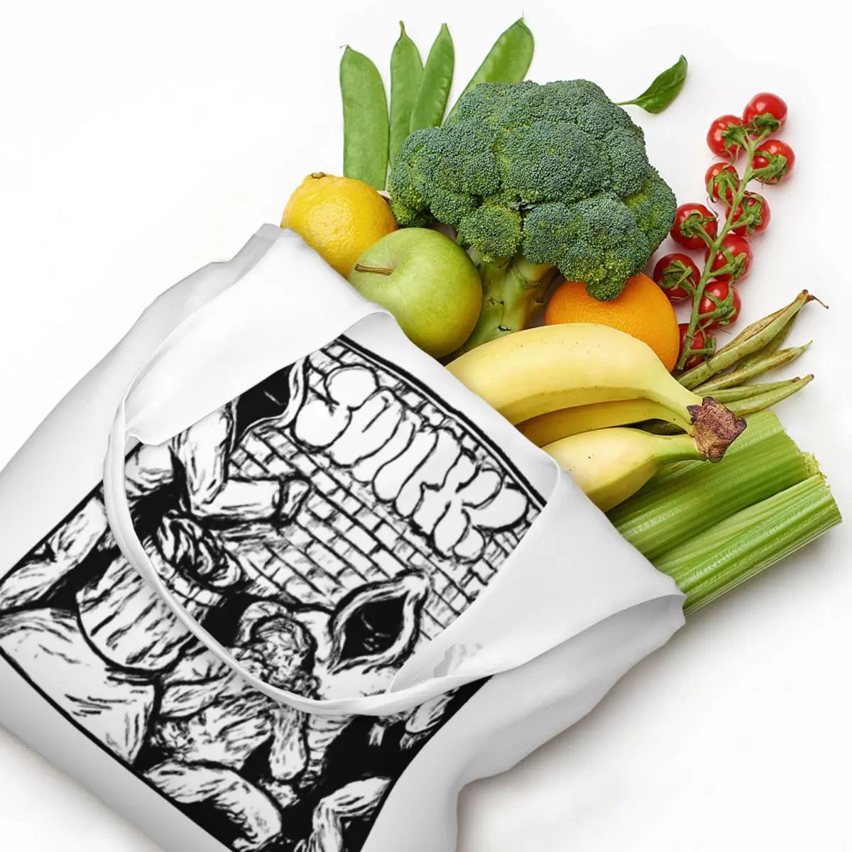 Silent Shadows Of Fear Large Capacity Canvas Tote Bag Single Shoulder Work Commute Bag For Women Eco-Friendly Shopping Bag